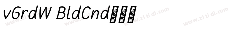 AvGardeW01 BoldCondO字体转换